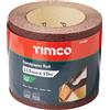 TIMCO 231004 - Rotolo di carta vetrata, grana 60, 115 mm x 10 m, colore: Rosso