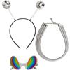 W WIDMANN MILANO Party Fashion - Set di accessori alieno argento