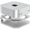 GEWOKLIY Supporto per Mac mini M4, supporto in alluminio per Mac mini M4 e M4 Pro 2024, freddo integrato, accesso al pulsante di accensione, antiscivolo │ Accessori
