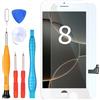 LL TRADER Display per iPhone 8 LCD 4,7 FHD Sostituzione 3D Touch Digitizer Assemblaggio e Kit di Riparazione Bianco (per i modelli A1863, A1905, A1906) U01