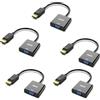 BENFEI DisplayPort a VGA 5 pezzi, unidirezionale DisplayPort DP computer a VGA Monitor Adattatore 1080P (maschio a femmina) compatibile per Lenovo Dell HP ASUS