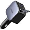UGREEN 60W Retrattile Caricatore Auto, Caricabatteria Accendisigari USB C 3 Porta Ricarica Rapida, Compatibile con iPhone 17 Pro Max Air/iPhone 16/15/14, Galaxy S25/24, Pixel10/9, MacBook, iPad Pro