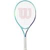 Wilson Racchetta Da Tennis Intrigue Jr 25, Telaio Leggero Per Maneggevolezza, Offre Un Gioco Stabile e Colpi Potenti, Corde Delicate Sul Braccio, Colore: Verde Acqua/Blu, Misura: 25