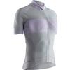 X-Bionic Invent 4.0 - Maglia Ciclismo Donna - Abbigliamento Ciclismo Professionale - Maglietta Manica Corta con Cerniera Estiva e Invernale, Dolomite Grey/Magnolia Purple, XL