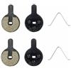 cyclingcolors Pastiglie freno scooter compatibile con NINEBOT G2 PRO diametro 22 mm materiale organico resina frenata silenziosa progressiva, 2 coppie