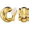 Traveller Orecchini a clip - placcato oro/platinato/bicolore