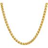 U7 Collana Uomo Oro Catena Grano Spiga Robusta Ipoallergenica Catena Uomo Acciaio inossidabile Larghezza 6 mm - 61 cm Colore Placcato Oro 18K Confezione Regalo Natale Compleanno