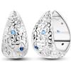 NARMO 925 Sterling Silver Orecchini Shining Stars Orecchini per Donna