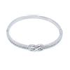 la mia luna nel pozzo Bracciale Argento Con Simbolo Dell'Infinito E Strass Di Brillanti Zirconi, Bracciale Rigido Argento, Bracciale Infinito, Regalo Perfetto, Gioiello Indimenticabile.