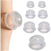 KOSLEOW 7 Set di Coppette per Massaggio, Coppette in Silicone per Coppettazione, Massaggi Anticellulite, Sollievo da Dolori Muscolari e Articolari