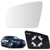 Mingke Vetro Specchio Retrovisore Riscaldabile Lato Sinistro per Mercedes-Benz A B C E S-Class W176 W246 W204 W212 W221 GLA CLS CLA GLK