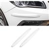 CGEAMDY Protezione Portiere Auto, 2 Pezzi di Gomma Antigraffio Protezione Universale del Bordo Della Porta Dell'Auto per Auto, Berline, Camion, Suv (Bianco)