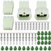 YINETTECH 2 SET 6 VIE CONNETTORE ELETTRICO IMPERMEABILE HM 090 MT COMPATIBILE SUZUKI COMPATIBILE