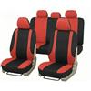 Auto Accessori Lupex Set Coprisedili Auto Universali LS10 Colore Rosso Anteriori e Posteriori in Poliestere Utilitaria No Suv