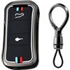 Ysbxitu Custodia per chiave auto in metallo, adatta per Porsche Cayenne Turbo S GTS V6 V8 Panamera Carrera GT3 2002-2010 portachiavi (2/3 tasti)