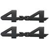 SgW 4X4 Emblemi Sticker 3D Chrome Auto Tuning Sticker Liberty Targhetta di ricambio per SUV (nero)