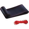 CGEAMDY Coprivolante Auto Universale da Cucire, Coprivolante Fai-Da-Te in Pelle Morbida Sul Volante Dell'auto con Ago e Filo, Coprivolante per Auto Cucire a Mano per Volante Dell'auto (Nero-Rosso)