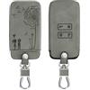 kwmobile Custodia Compatibile con Renault con 4 tasti Smart Key (solo Keyless Go) - Cover Chiavi Auto Protezione Copri Telecomando - Copertina Copri Chiave Amore