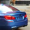 AUTO-STYLE Spoiler posteriore compatibile con BMW Serie 5 F10 Berlina 2010-2016 (ABS nero lucido)