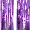 AILEXI 2 confezioni 1M*2M tende frangia tenda luccicante decorazione della per compleanno forniture festa nozze - Viola