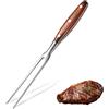 JAWAI Forchetta da Carne con Manico, Forchetta da Carne in Acciaio Inox, Forchetta da Barbecue, Forchetta per Barbecue in Acciaio Inossidabile, per Barbecue, Cucina, Tacchino, Arrosto, Cena