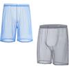 ZUOLAIYIN - Boxer da uomo, slip vedo-non-vedo, biancheria intima traspirante, rete morbida, sexy e trasparente, XL