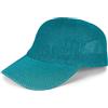 styleBREAKER Cappello Baseball in Carta di Paglia Monocromatico, Leggero e Traspirante con Fibbia in Metallo Regolabile, Cappellino Unisex con Fascia Antiscivolo per Uomo e Donna, Petrolio