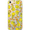 ERT GROUP custodia per cellulare per Apple Iphone 7/8/ SE 2/ SE 3 originale e con licenza ufficiale Looney Tunes, modello Tweety 010 adattato alla forma dello smartphone, con effetto glitter overflow