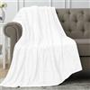 Utopia Bedding Coperta in Pile Coperta Leggera per Letto, Divano o Divano, Adatta a Tutte le Stagioni [152x127 cm, Bianco]