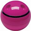 Spirella, Scatola portaoggetti in Vetro Lucido per Accessori da tavola - Ideale per riporre e Decorare - Dimensioni Standard - Rosa Scuro