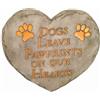 Spoontiques - Decorazione da Giardino - Cani Lascia Pawprints Stepping Stone - Pietra Decorativa per Giardino