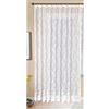 Gardinenbox Tenda Store Jacquard Mainz, 245 x 300 cm, nastro arricciato, nastro universale, bianco, motivo floreale, trasparente, per soggiorno, 13144