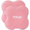 Fizyo Tappetini per Ginocchia Yoga - Set di 2 Ginocchiere Antiscivolo con Ammortizzazione, Protezione per Ginocchia, Polsi e Gomiti, per Yoga, Pilates e Fitness, Rosa, 20 x 20 cm