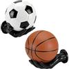 Hahorpa 2 Pezzi Supporti per Pallacanestro da Parete a Forma di Mano, Nero Creativo Supporto per Palloni da Parete per Conservazione & Decorazione, Rack per Palloni da Calcio e Pallavolo