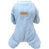 Izefia Maglione del Cane Vestiti Felpa Lana Invernale Caldo 4 Gambe Jumpsuit Pigiama Maglione per Cane Piccolo Gatto Medio