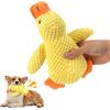 Dhisperares Paperotto Calmante Quackotto per Cani, Anti-stress Anatra Gialla Giochi per Cani, Peluche per Cane Indistruttibile, Simpatico Cane Giocattolo Anatra, Papera Quack da Masticare per Piccoli Medi