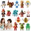 CHANCCI Set di action figure Steal a Brainrot, 15 pezzi Steal a Brainrot Figure da collezione per bambini e adulti, Esok Sekolah 67 Strawberry Elephant Raccooni, Decorazioni creative per fan, amici e bambini