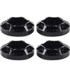 INJORA RC Ruota Hex Hub 12mm Estensione Adattatore 4pcs Metal Combinare Coupler Set per 1/10 RC Crawler Axial SCX10 Traxxas TRX4 D90 (Nero 6mm)