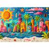 MOJIGE Puzzle 1000 pezzi per adulti puzzle per adulti Puzzle da 1000 pezzi Gioco impegnativo per il tutto per le donne, regali per uomini, Tema:Bikini Beach