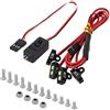 INJORA Kit di Luci Rock a 4 LED con Controller per SCX10 TRX4 1/10 RC Crawler, Bianco