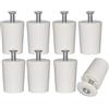 Krawnxin 8x Fermi per Tapparelle, 28 mm, in Plastica, Per Tapparelle in lega di Alluminio, con vite (28mm, Pezzo, 8)