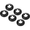 PATIKIL 6pz Coperture Copri Tubi per Tubo Acqua 25mm Rosetta Termosifoni, Copricalorifero Termosifone Plastica Accessori Termosifoni per Tubi Riscaldamento Scudo Collare Parete, Nero
