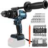 FormiPow Trapano avvitatore a percussione senza fili per Makita 18 V batteria, 140 Nm Percussione, 20+1 Livelli di Coppia, 2 Velocità, mandrino 13 mm, per forare e avvitare (non batteria)