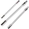 Carkio - Set di prolunghe flessibili per bussole da 1/4, 3/8, 1/2, in acciaio INOX, colore: argento, 3 pezzi