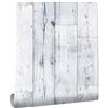 ICYEHAO Carta da Parati Adesiva Effetto Legno Bianco, 44.5 x 500 cm Carta Adesiva per Mobili Legno Bianco e Blu Pellicola Adesiva per Mobili,Camera da Letto,Soggiorno,Bagno,Cucina