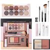 SONGVISON Kit trucco completo, set trucco professionale completo da 11 pezzi per donne, set regalo trucco per ragazze adolescenti, kit trucco da viaggio portatile che include cosmetici e strumenti per (Set B)