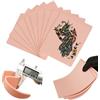 PEPAX 2 mm tatuaggio pelle sintetica - 10 pezzi 20,3 x 15,2 cm tatuaggi bianchi su entrambi i lati per principianti e artisti