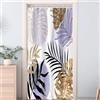 Uiiooazy Tenda Doccia Antimuffa, Tenda Doccia 120x200cm Viola Boho Style Tropicale Foglie di Palma Giungla Lavanda Tende da Bagno Tessuto Lavabile Impermeabile Tende per Vasca da Bagno con 8 Anelli