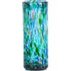 LCCCK Vaso in vetro soffiato a mano alto 24 cm, colore verde acqua, moderno centrotavola per la casa, vaso a bocca larga per decorazione boccioli e fiori, ideale per soggiorno, cucina, matrimoni, tavolo da