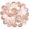 TaoQ C 48 Pezzo Conchiglie di capesante Conchiglia Naturale, 3CM - 5CM Bianche e Rosa gusci di capesante Piccole Conchiglie per Decorazione di Nozze Beach Tema Party, Vaso Filler